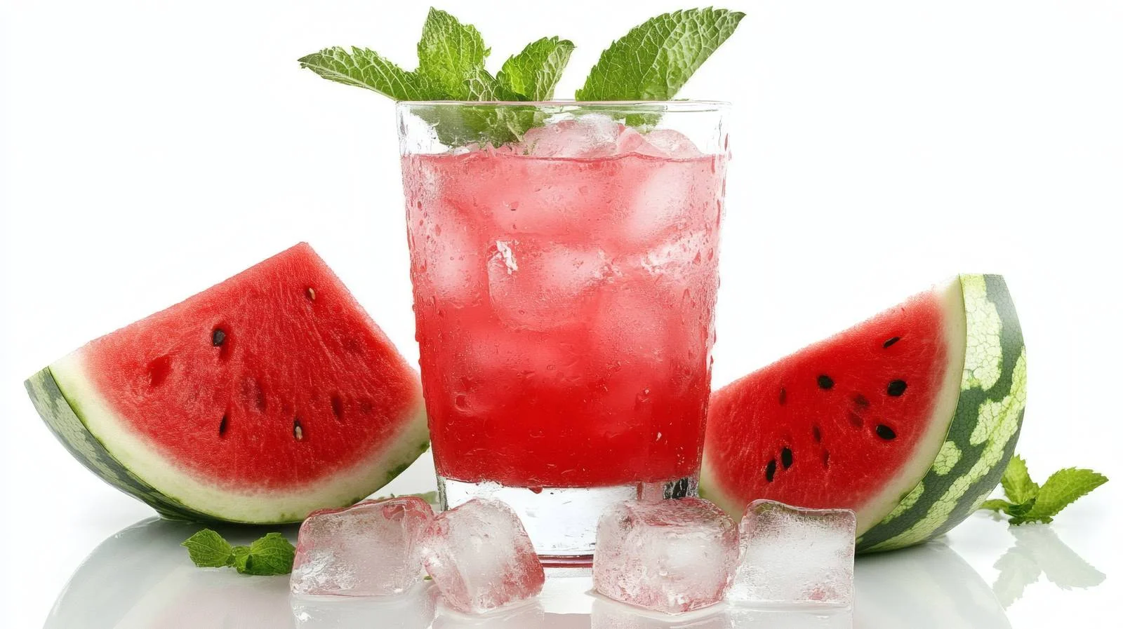 Refreshing Summer Watermelon Cooler with Ice — free download from Dotvec