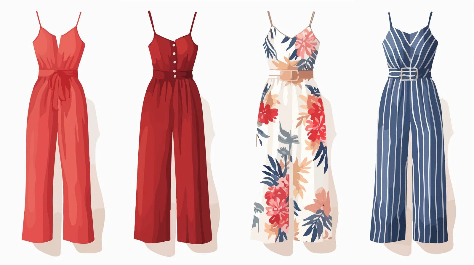 Chic Summer Jumpsuit: Sleek Sleeveless Attire — free download from Dotvec