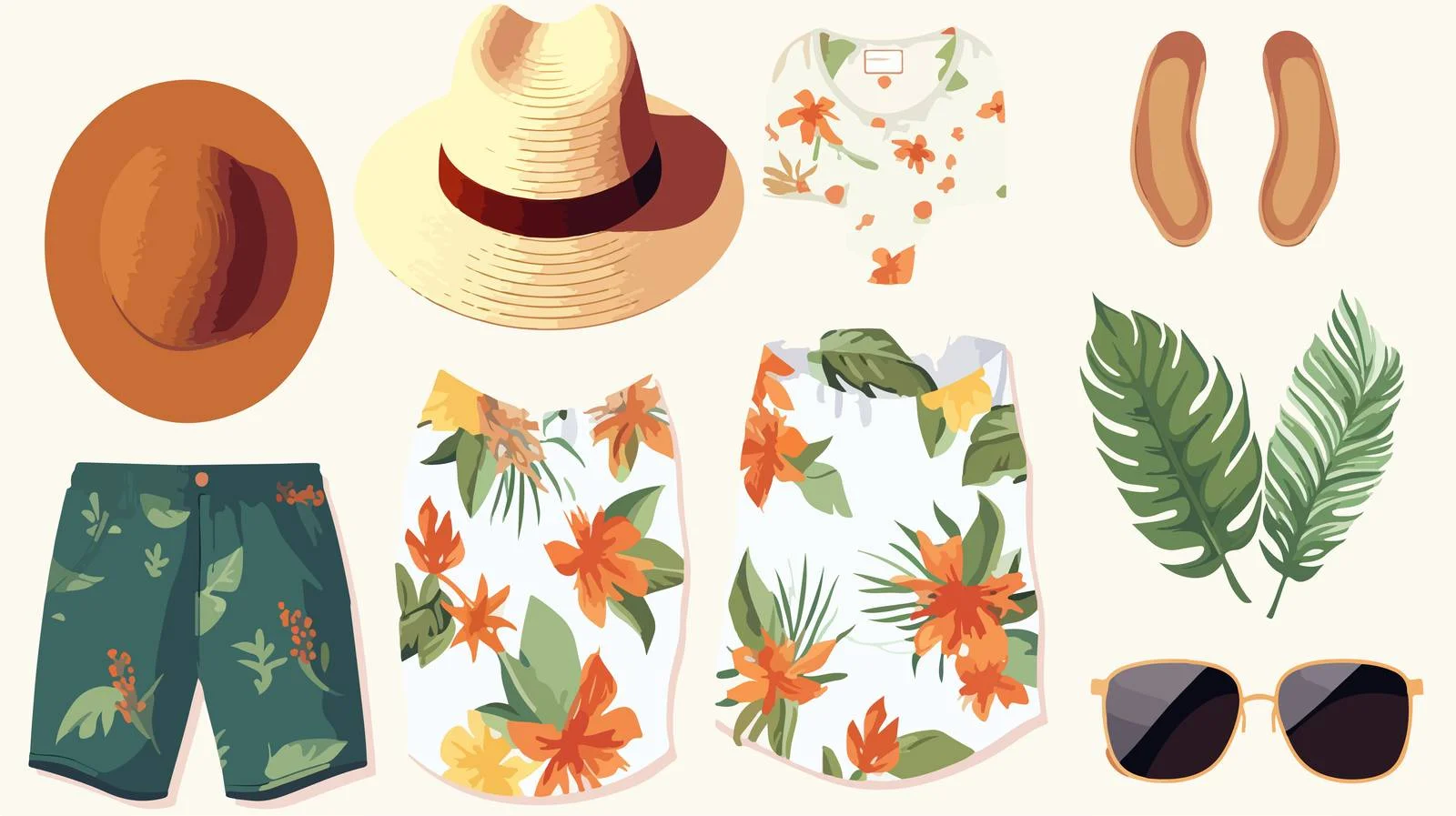 Chic Summer Women's Casual Fashion Ensemble — free download from Dotvec