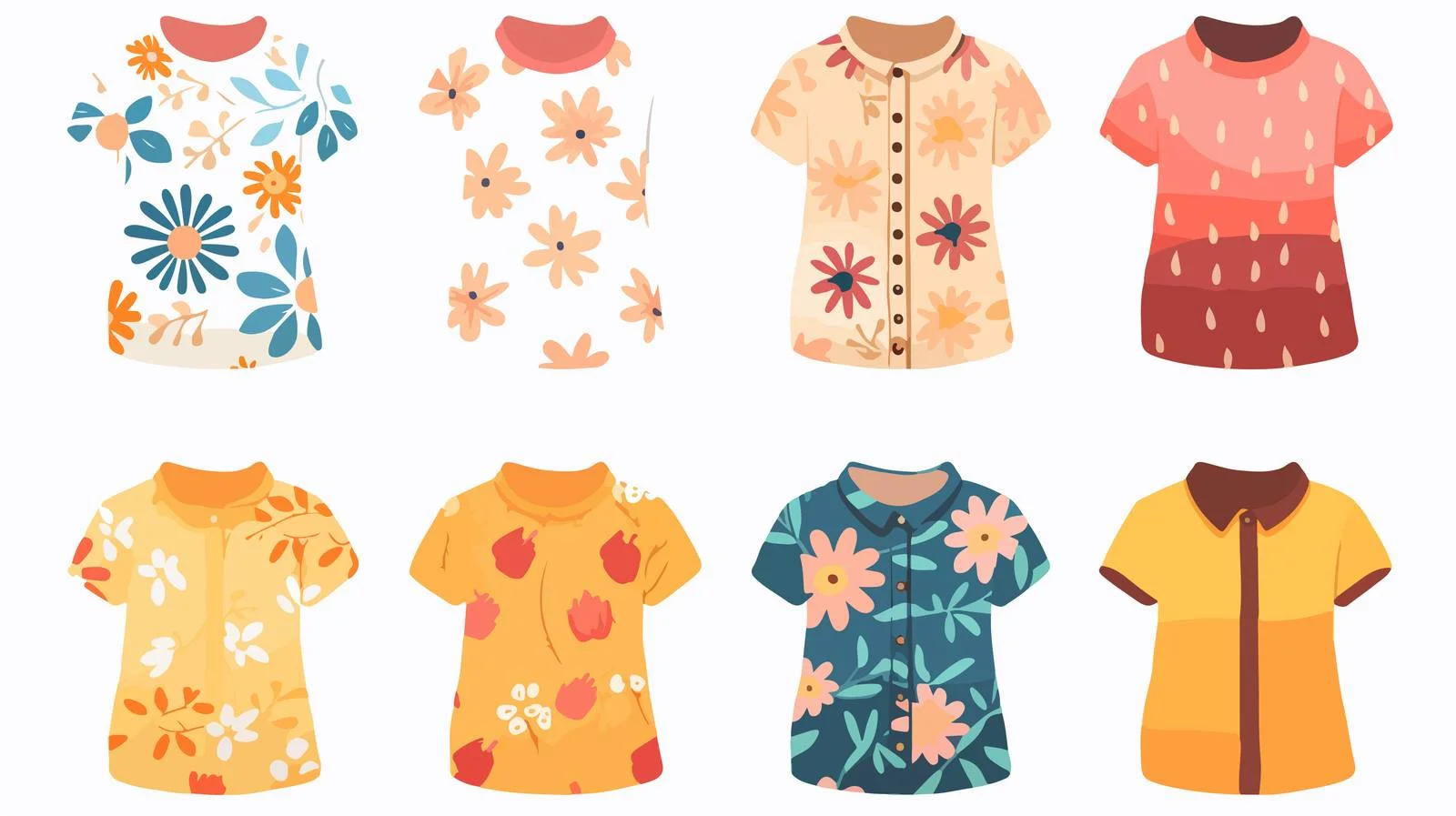 Youthful Summer Blouse for Girls — free download from Dotvec