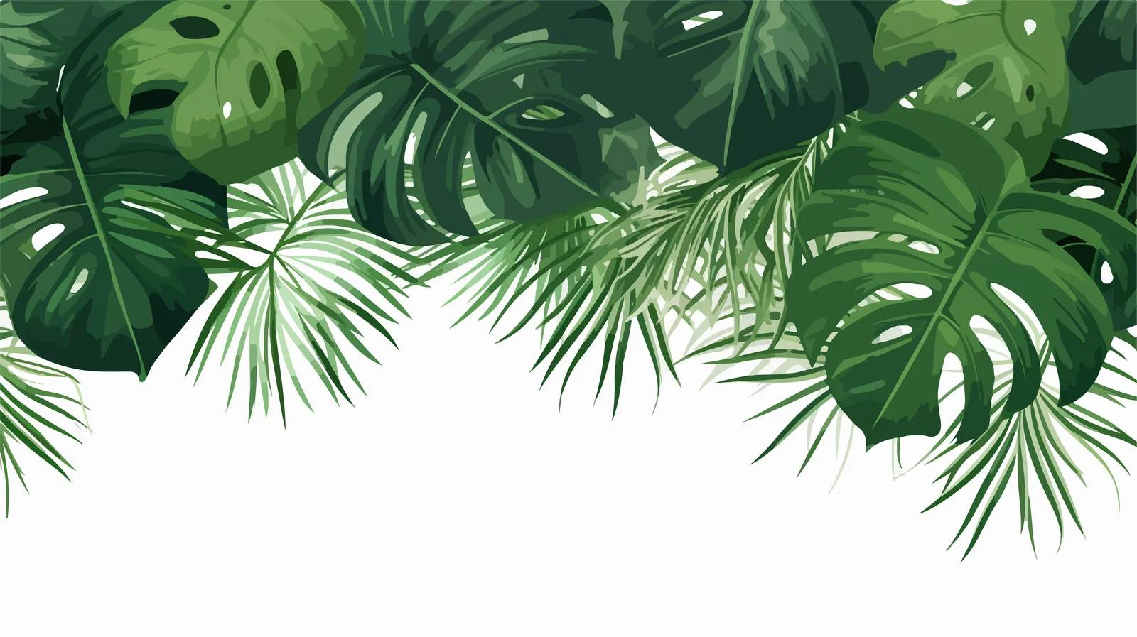 Tropical Paradise Background with Exotic Palm — free download from Dotvec
