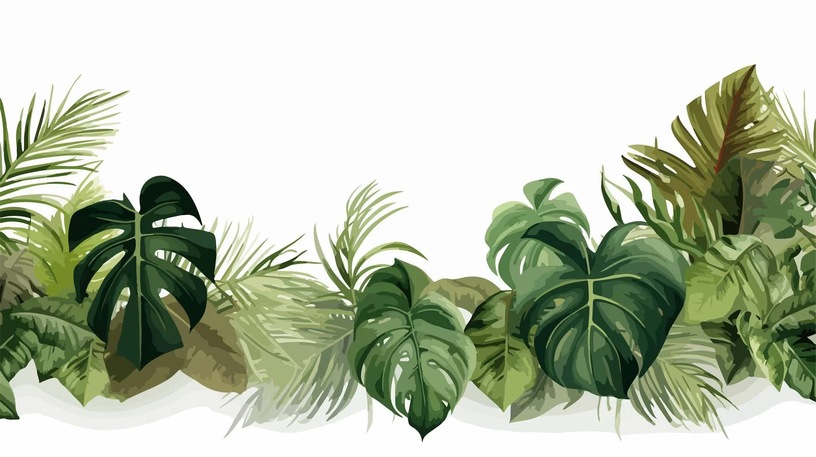 Tropical paradise backdrop with exotic palm — free download from Dotvec