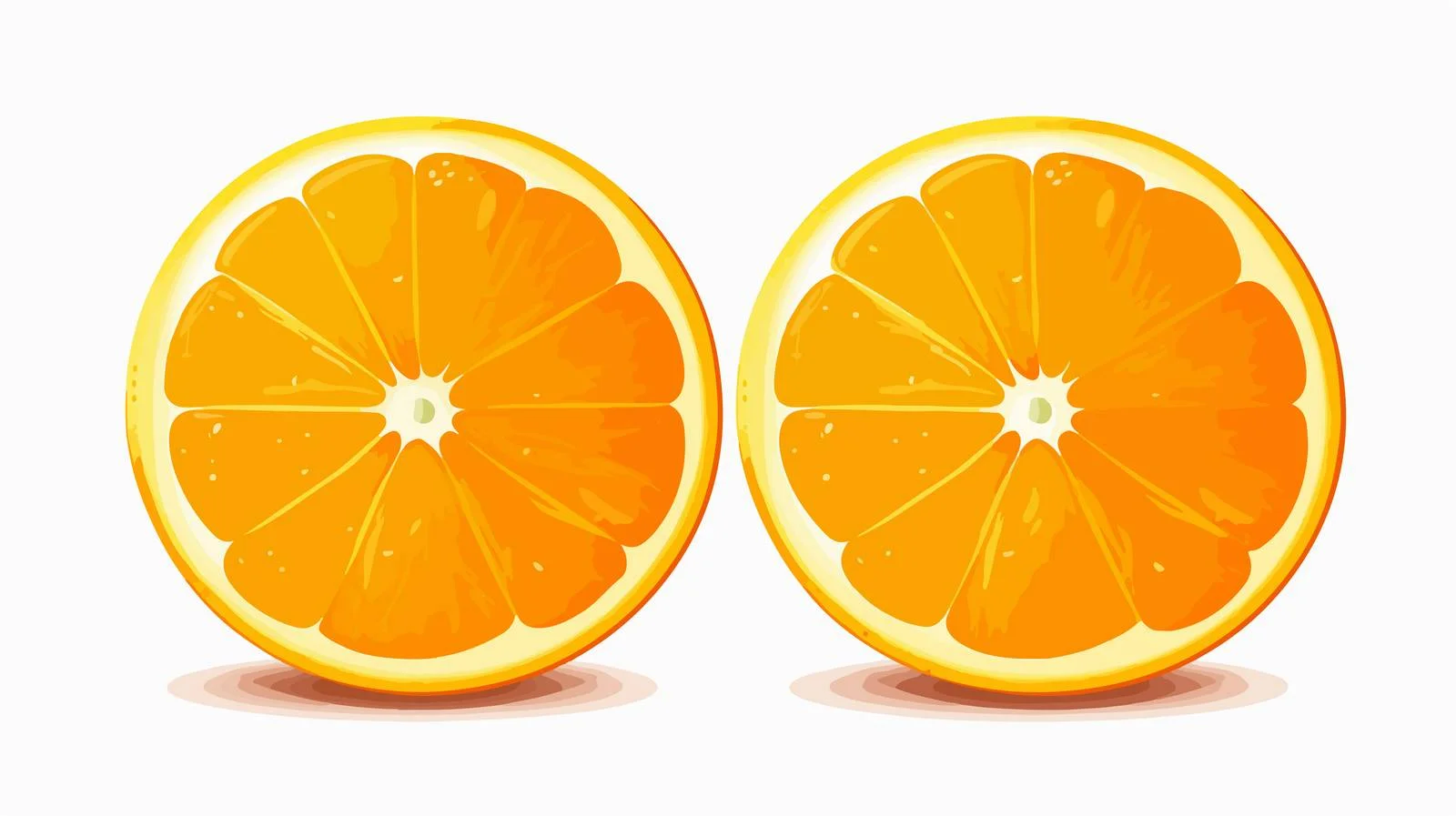Fresh Citrus Oranges Halved — free download from Dotvec