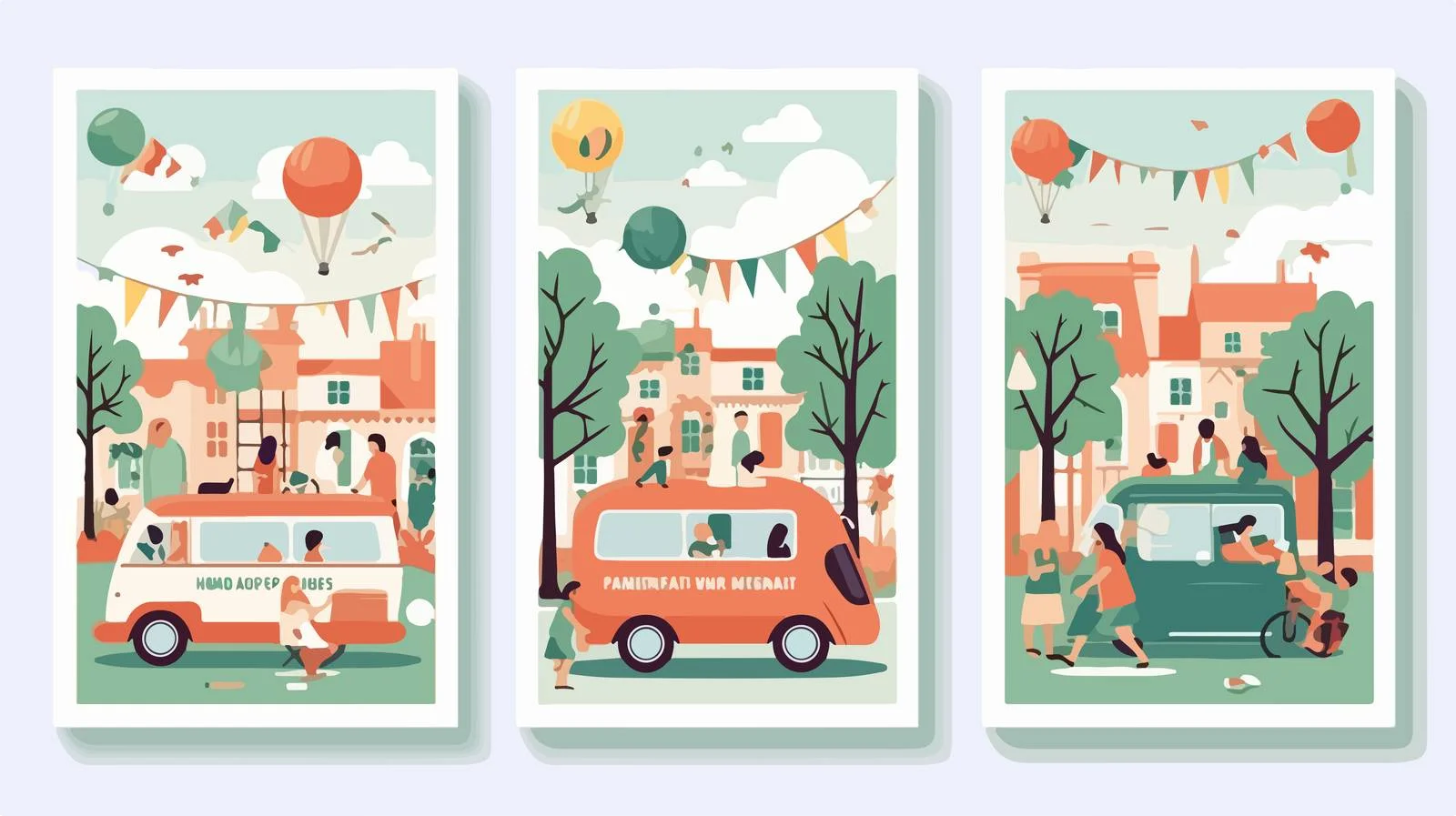 Vibrant Summer Festival Vertical Cards Collection — free download from Dotvec