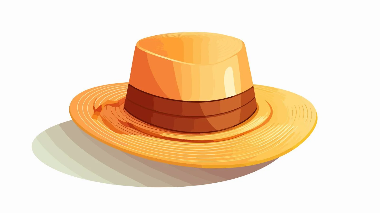 Elegant Straw Sun Hat at Beach — free download from Dotvec