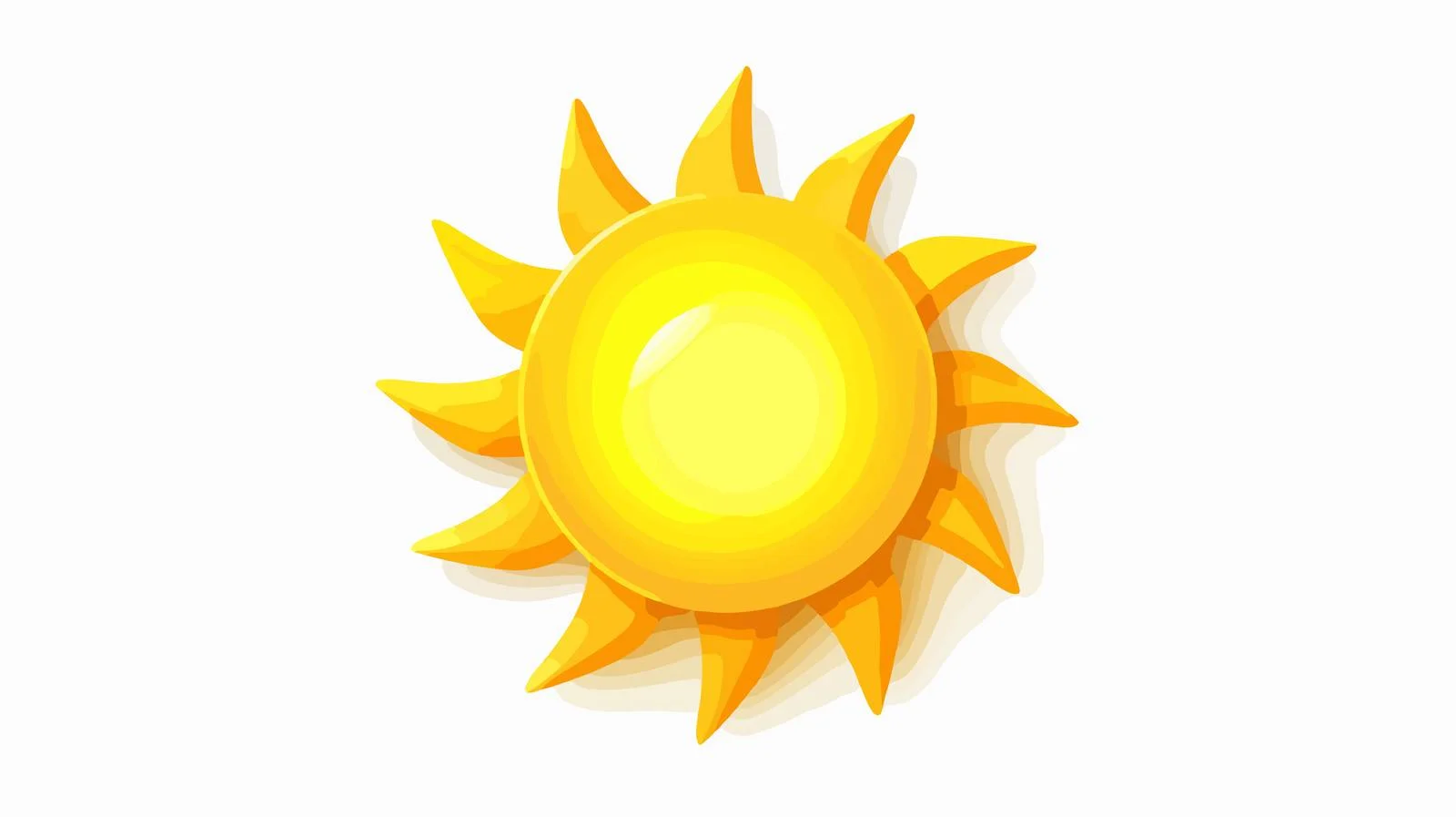 Radiant Yellow Sunburst Icon Graphic — free download from Dotvec
