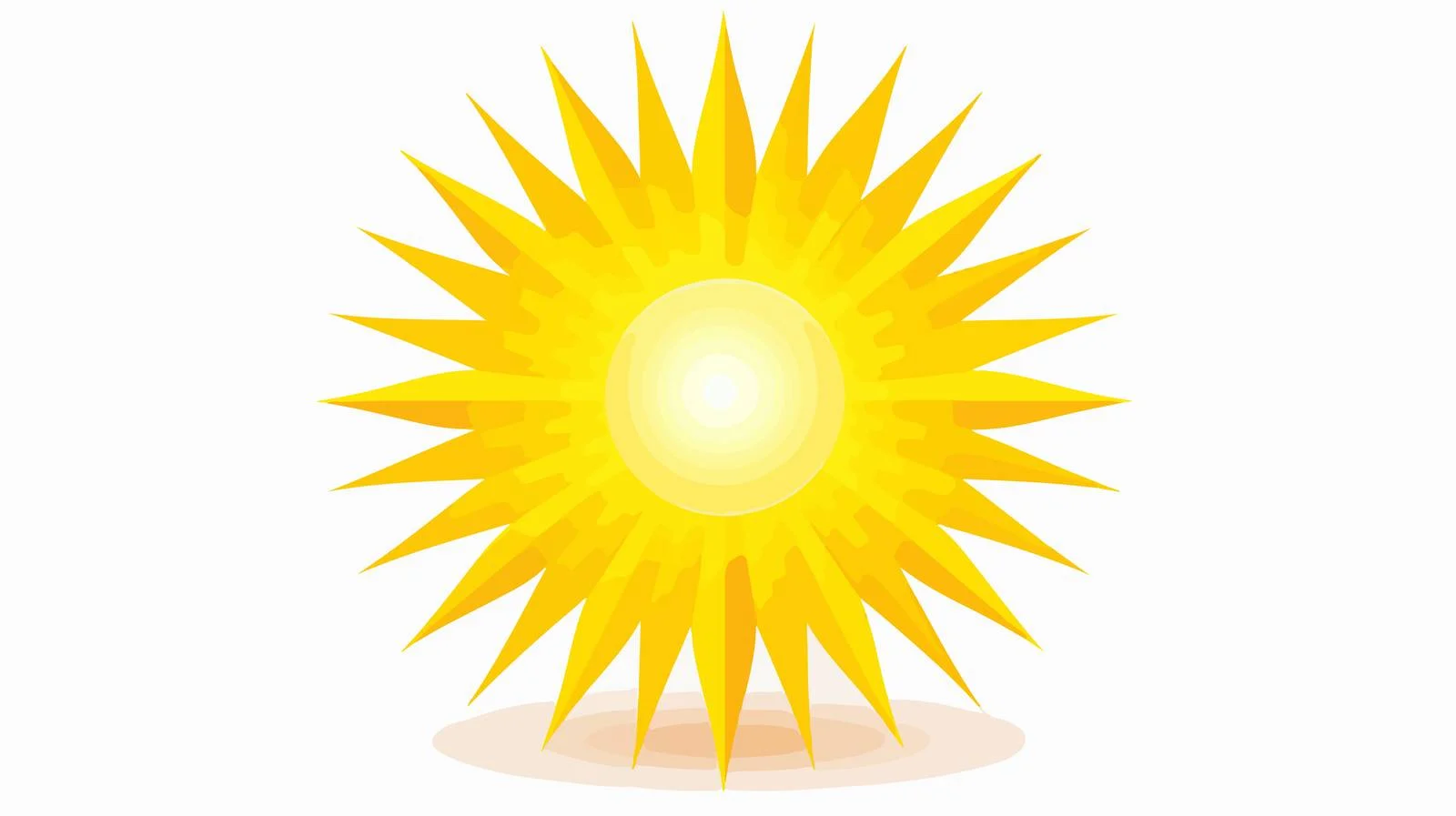 Vibrant Summer Sun Symbol with Beams — free download from Dotvec