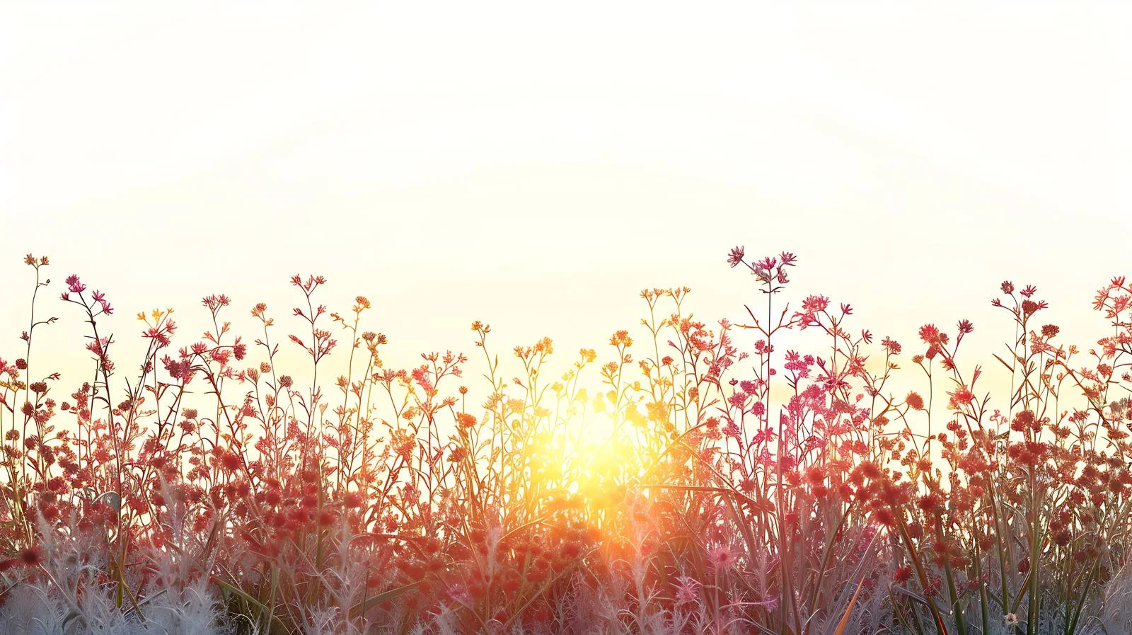 Vibrant Summer Dawn Over Meadow Blooms — free download from Dotvec