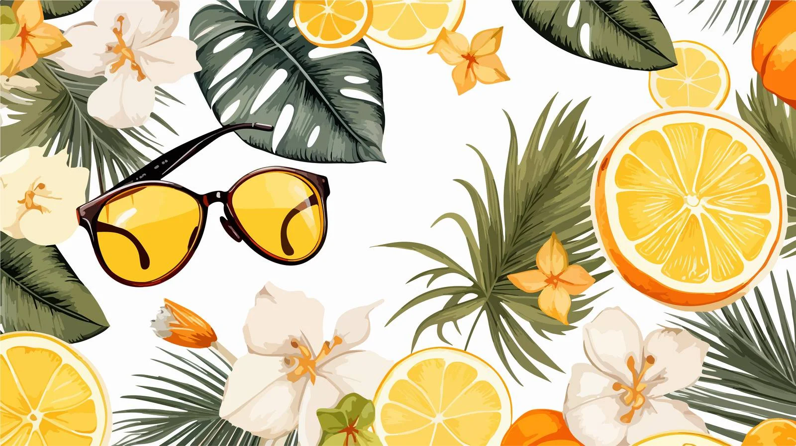Exotic Fruit Summertime Seamless Pattern Design — free download from Dotvec