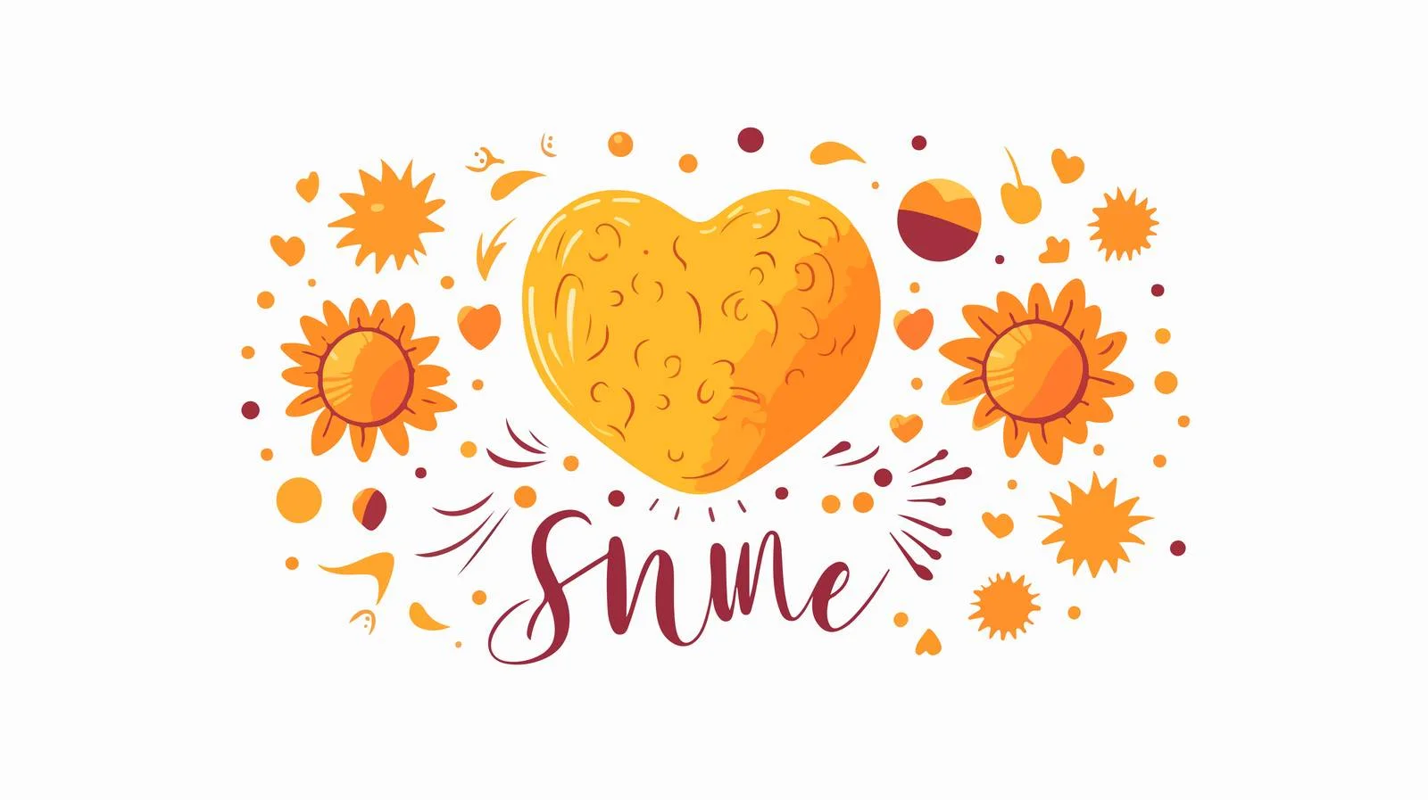 Romantic Sunlit Valentine Lettering Composition — free download from Dotvec