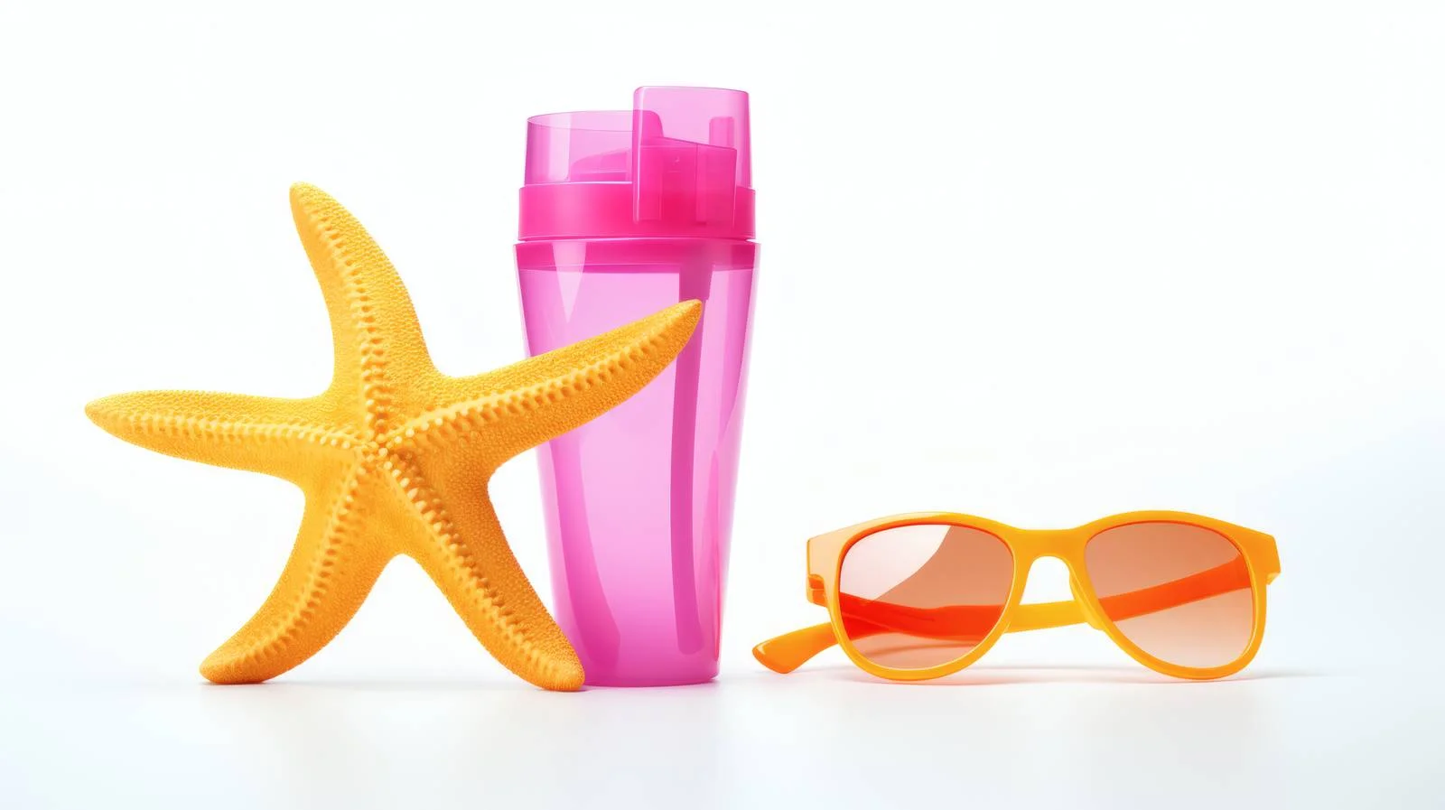Beach Essential Items Set Against White Background — free download from Dotvec