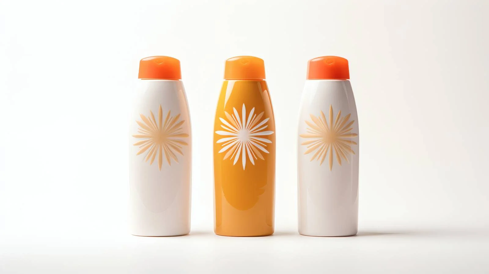 Sunscreen Bottles on White Background — free download from Dotvec