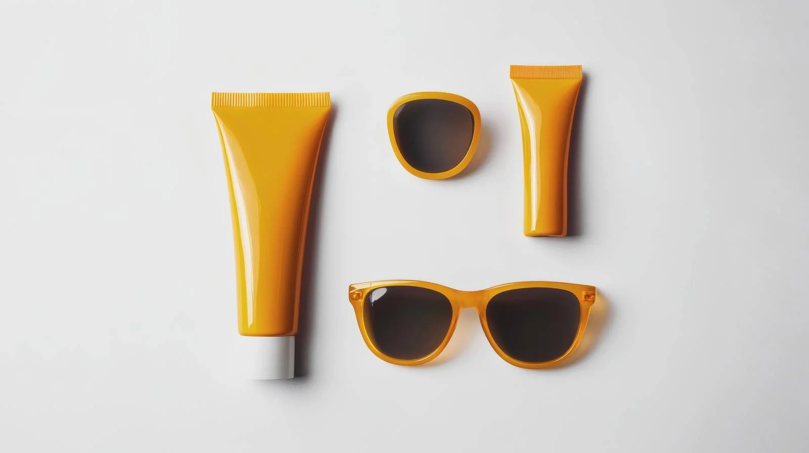 Sun Protection Essentials on White Background — free download from Dotvec