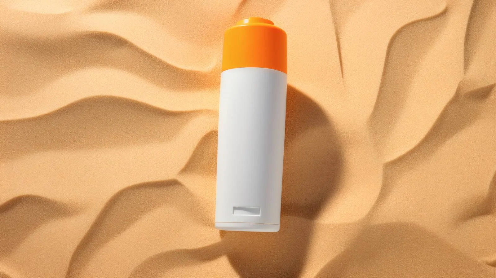 Beach Sand with Sunblock on White Background — free download from Dotvec