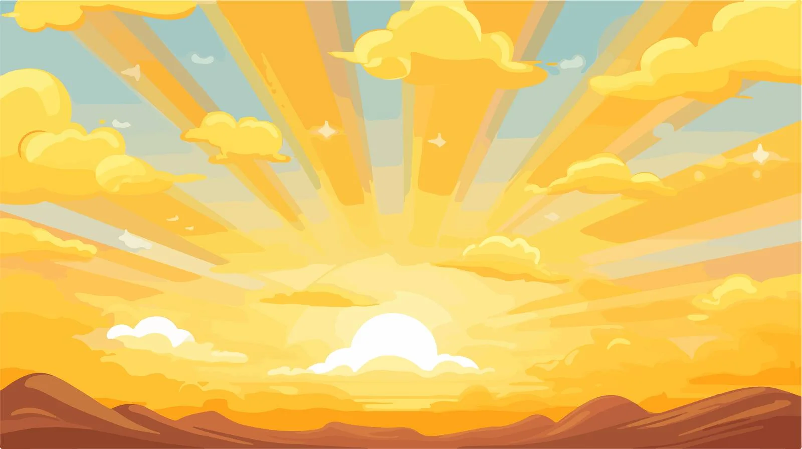 Bright Cartoon Sunlight Background — free download from Dotvec