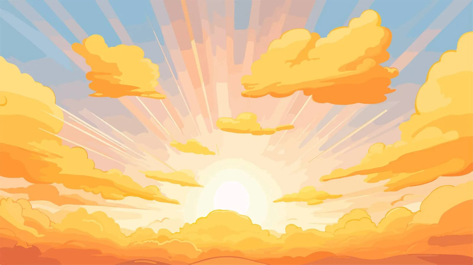 Cartoon Sunlight Background Vector — free download from Dotvec