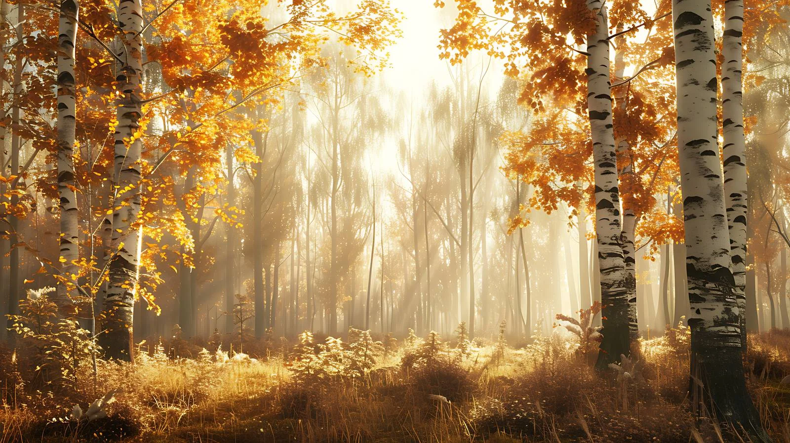 Tranquil Autumn Forest in Morning Light — free download from Dotvec