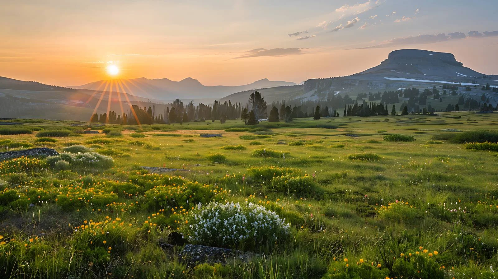 Majestic Sunrise at Ostler Peak, Uinta — free download from Dotvec