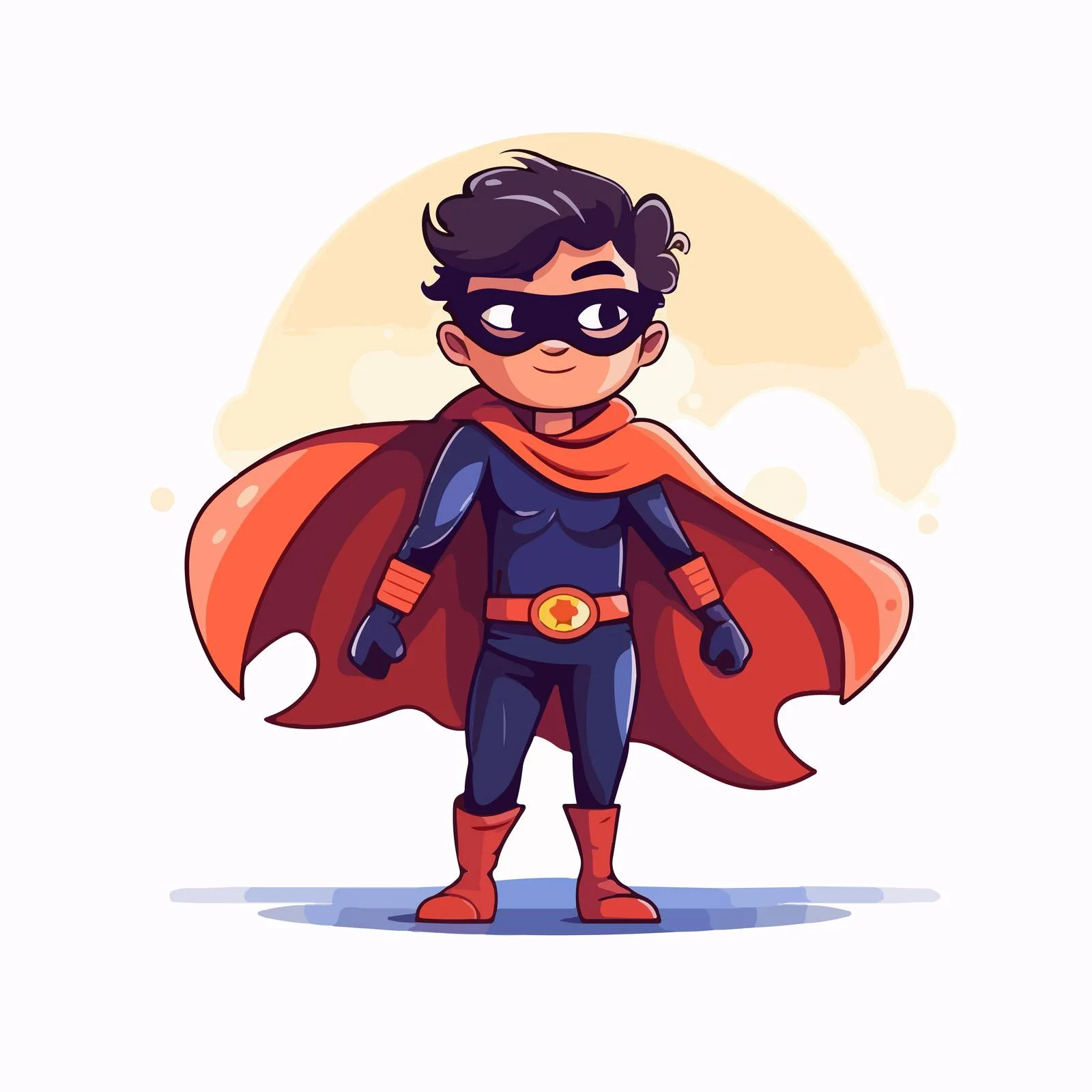 Charming Child in Masked Bodysuit — free download from Dotvec