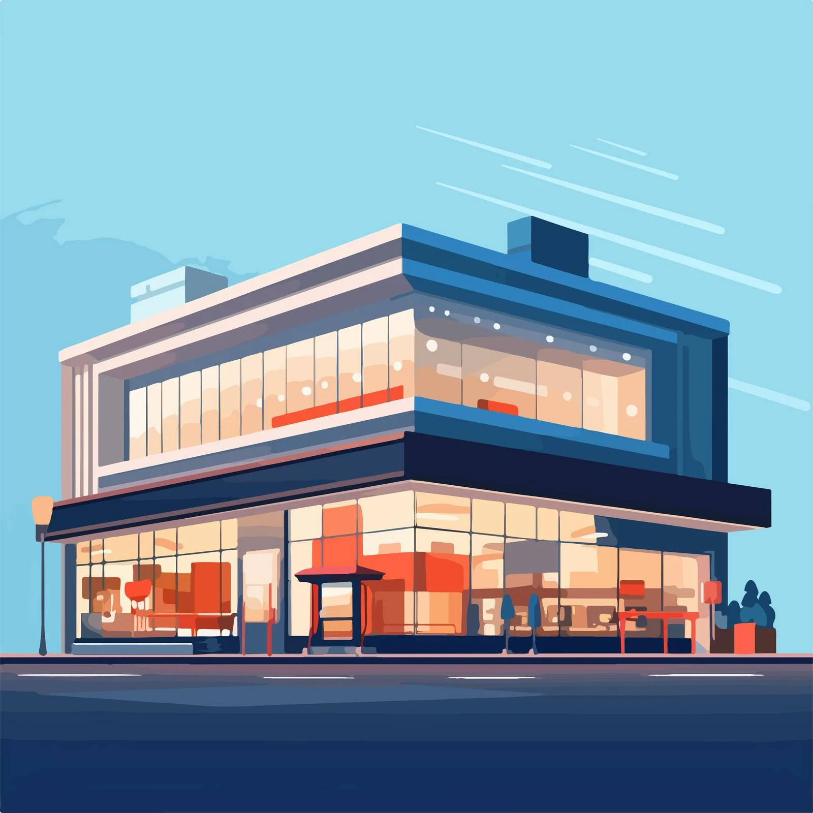 Modern Big-Box Store with Aesthetic Design — free download from Dotvec