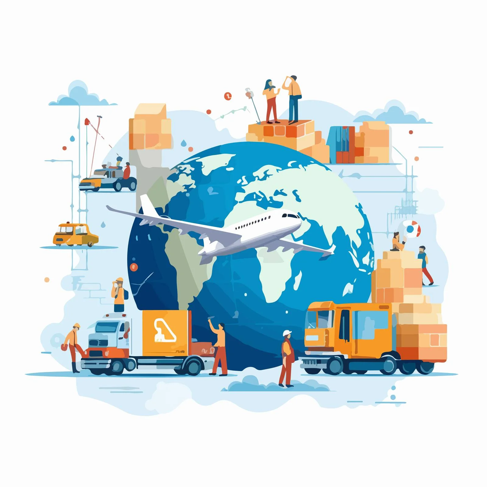 Efficient Supply Chain and Delivery Warehouse — free download from Dotvec