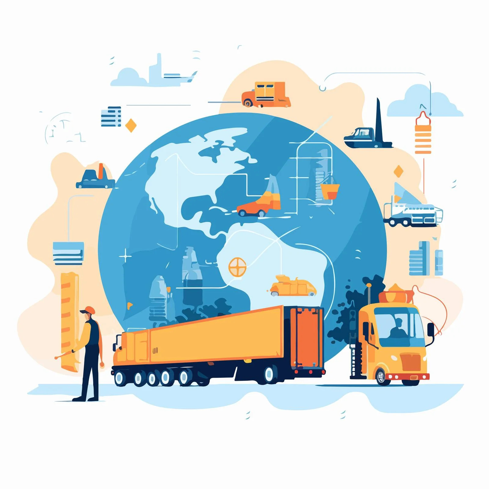 Efficient supply chain and warehousing logistics — free download from Dotvec