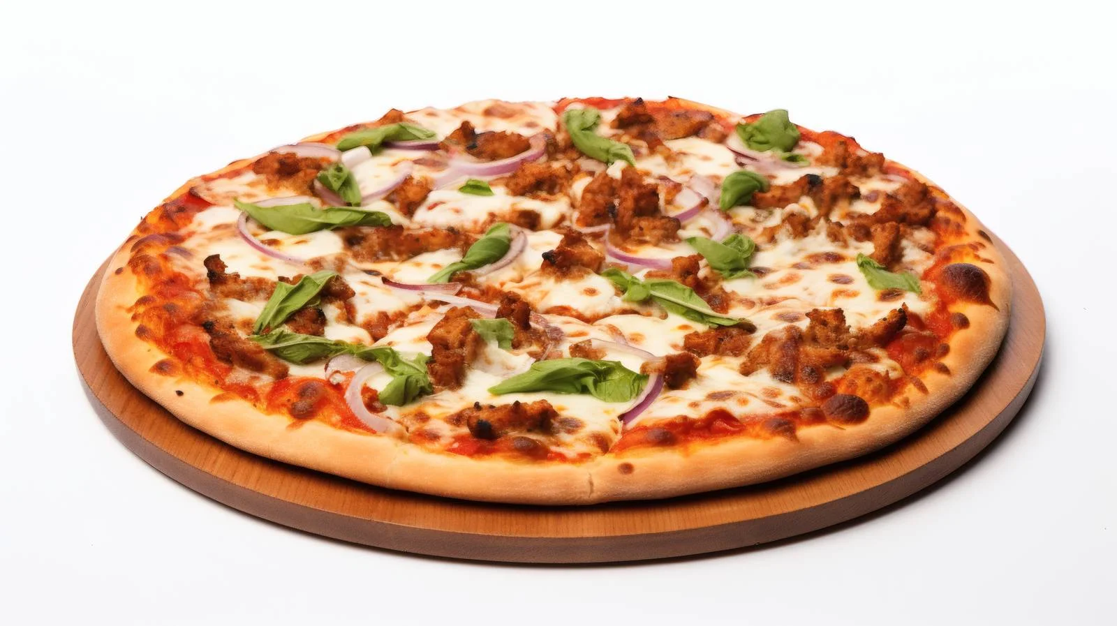 Delicious Supreme Pizza on White Background — free download from Dotvec