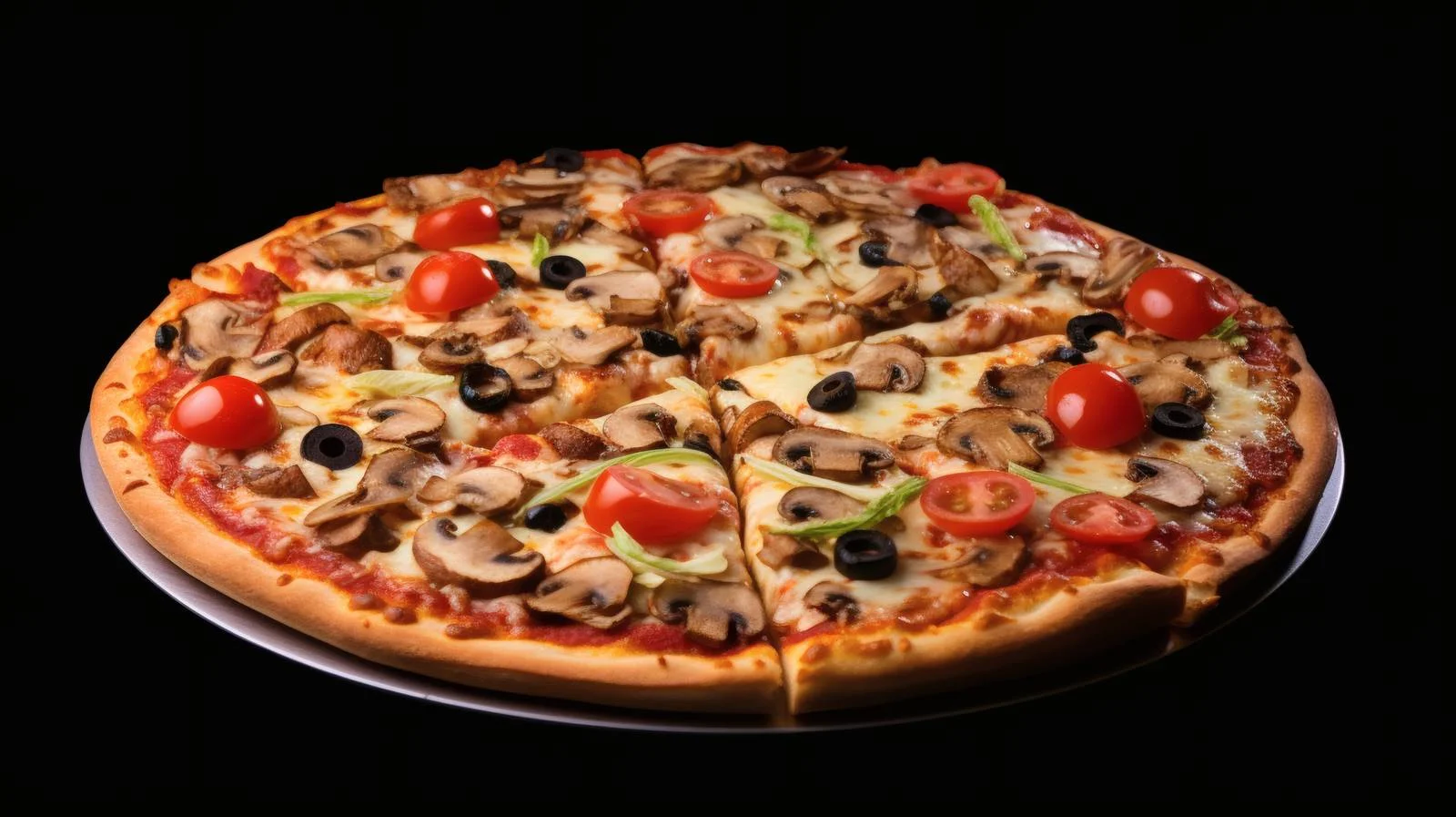 Deluxe Supreme Pizza on White Background — free download from Dotvec