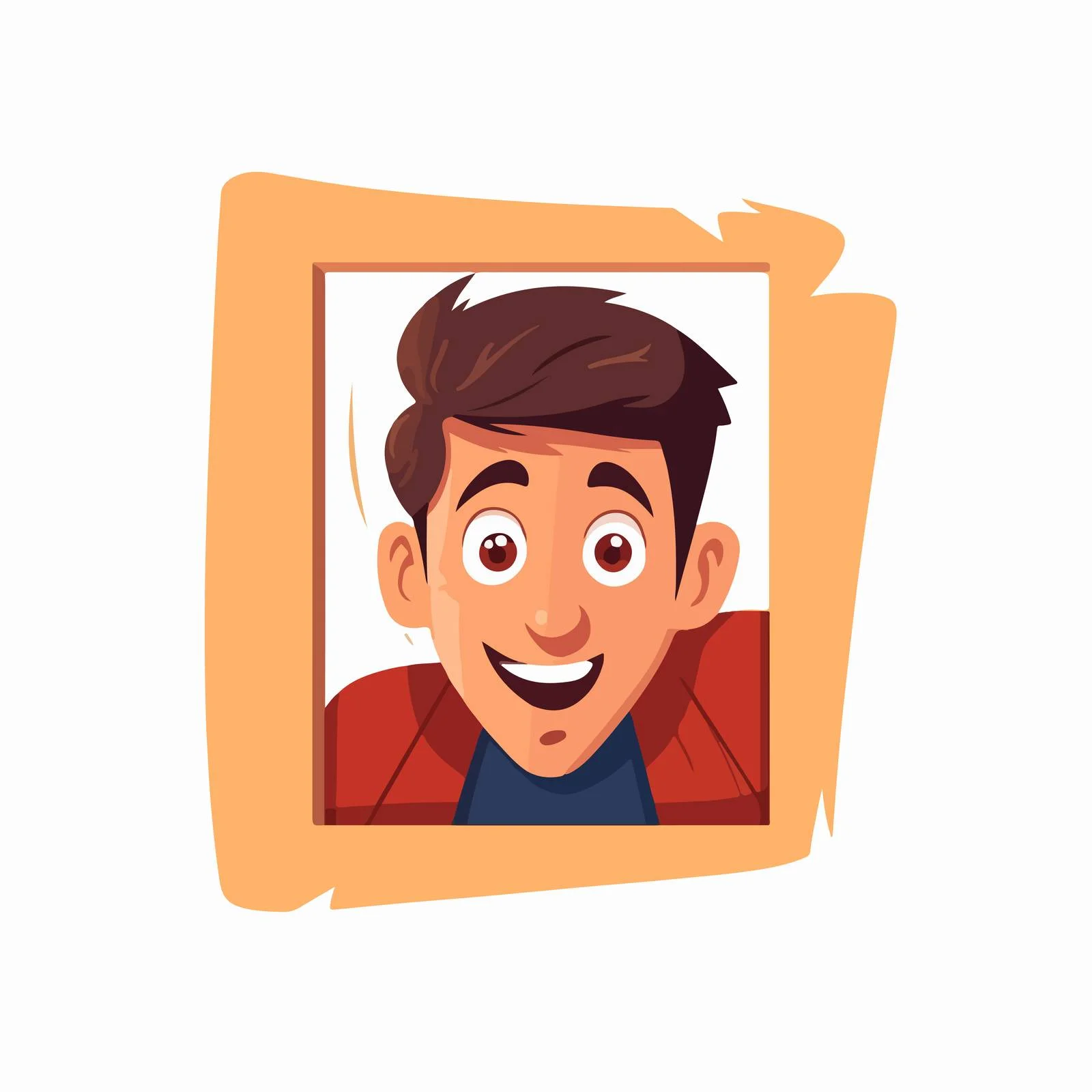Curious Teen Looking Through Square Frame — free download from Dotvec