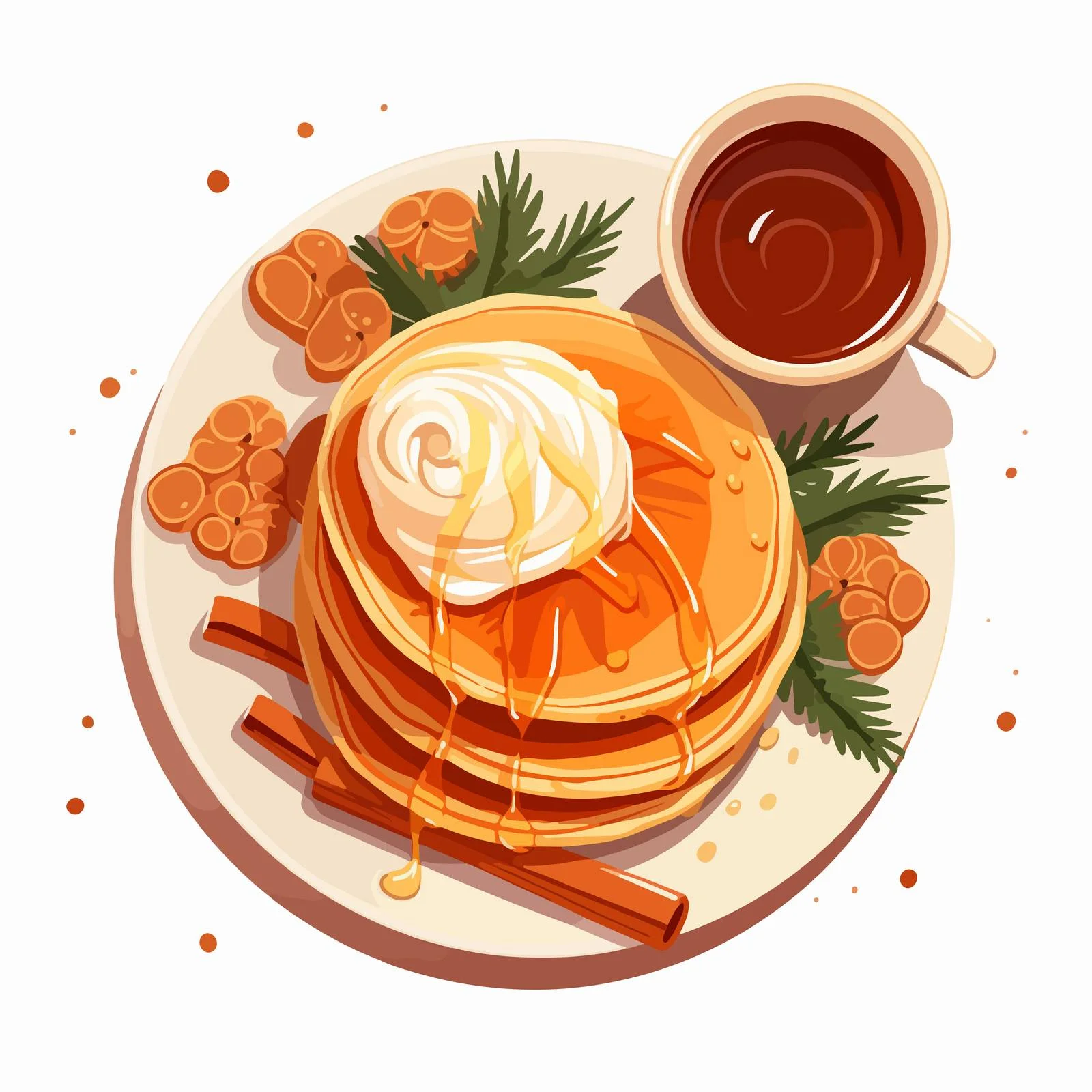 Homemade Pancakes, Tasty Breakfast Delight — free download from Dotvec
