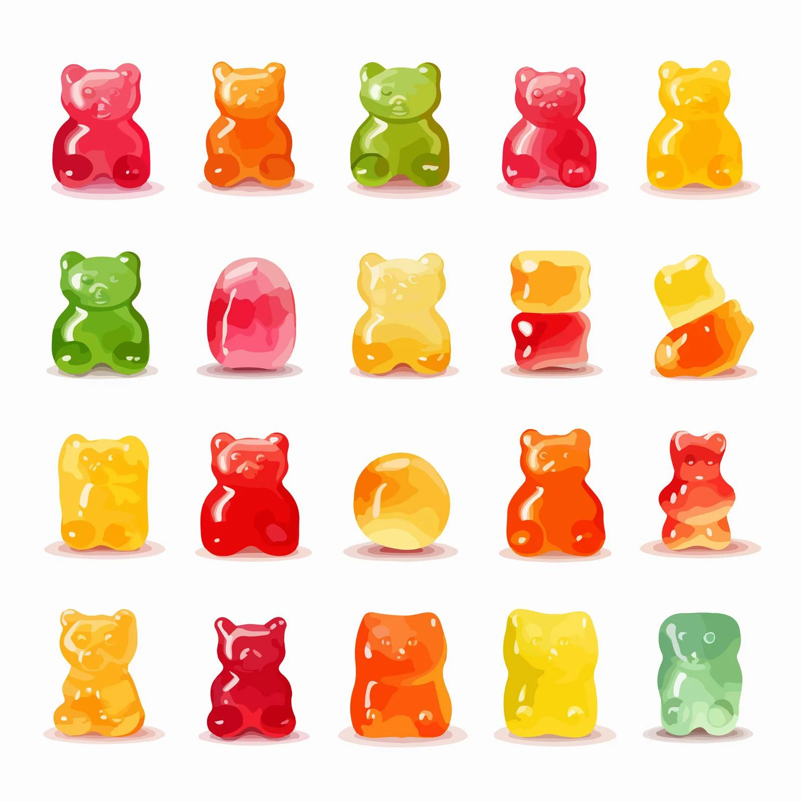 Colorful Candy Assortment for Sweet Tooth — free download from Dotvec