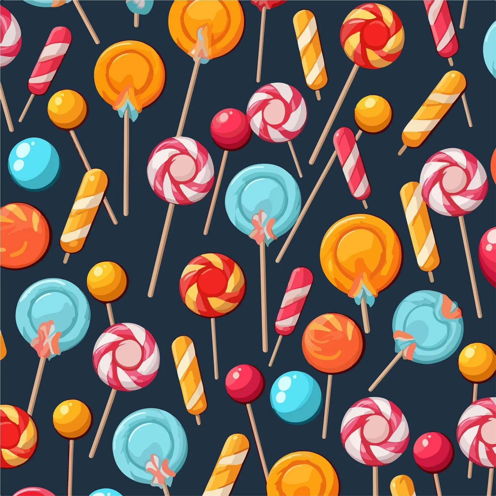 Candy Delight Seamless Pattern Background Design — free download from Dotvec