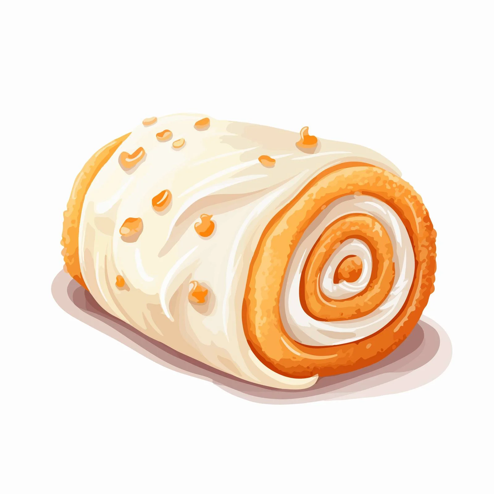 Delicious Swiss Roll Cake with Vanilla Swirls — free download from Dotvec