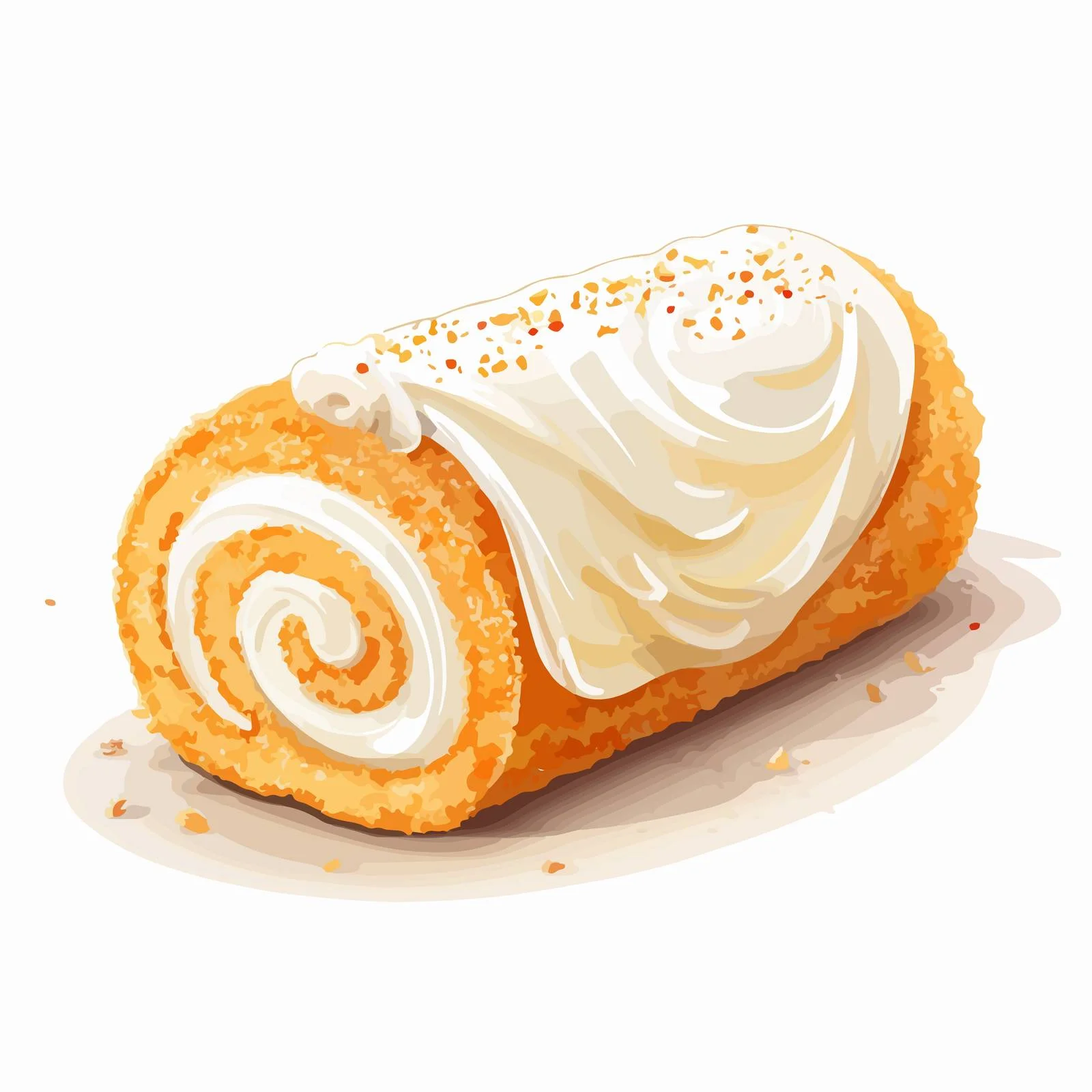Elegant Swirled Vanilla Swiss Roll Dessert — free download from Dotvec