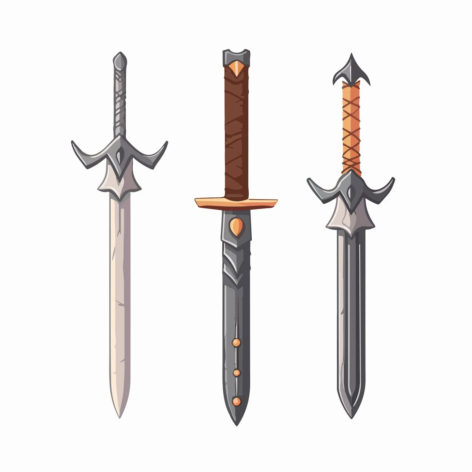 Aged Medieval Sword with Sharp Blade — free download from Dotvec