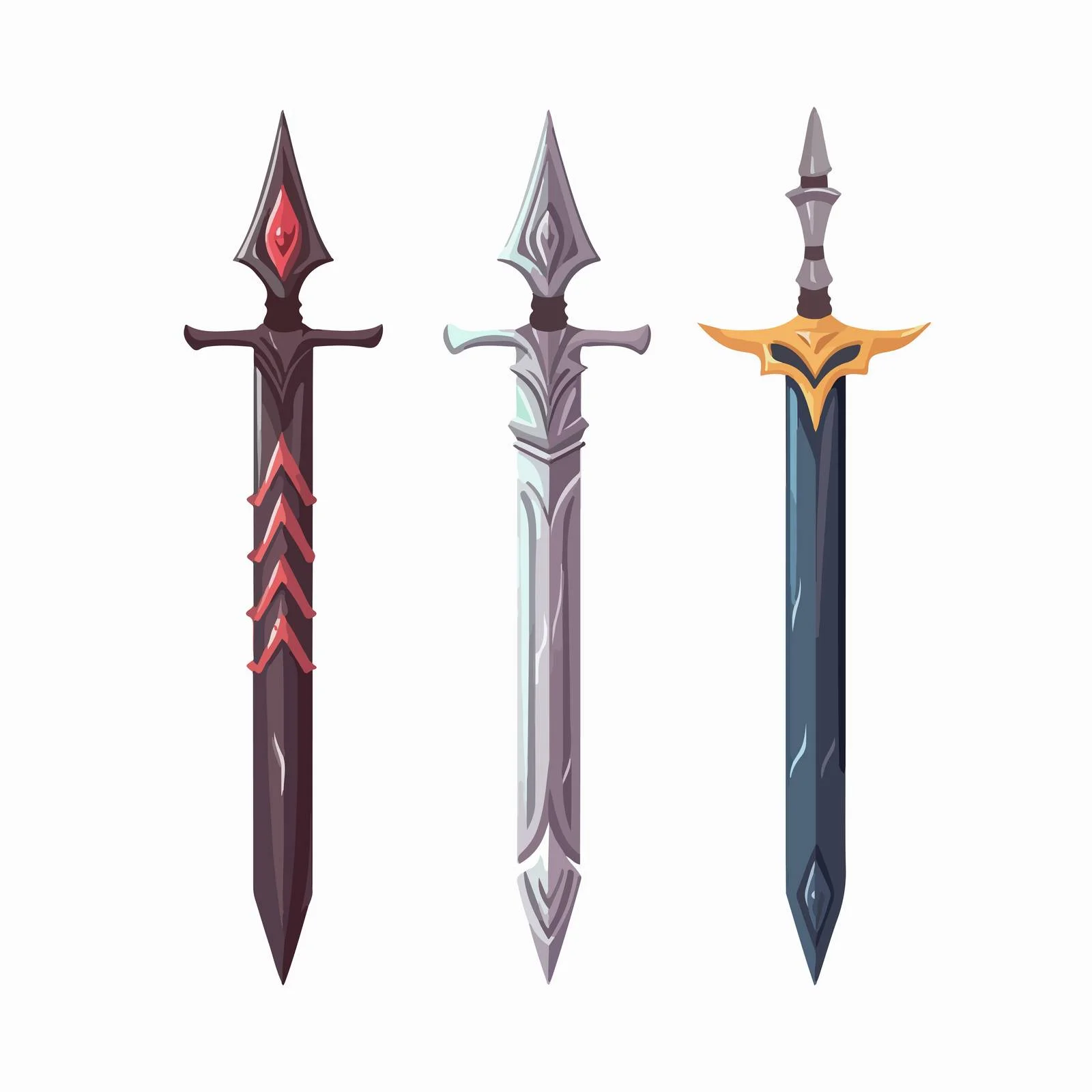 Ancient Sword with Sharp Blade and Handle — free download from Dotvec