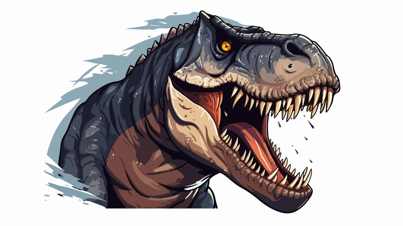 Majestic T-Rex Head — free download from Dotvec