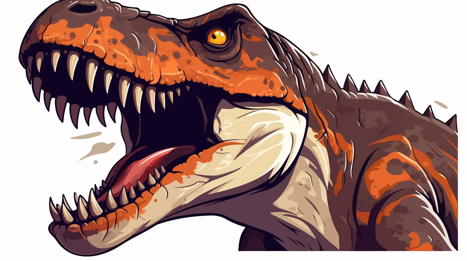 Dominant Tyrannosaurus Rex Head — free download from Dotvec