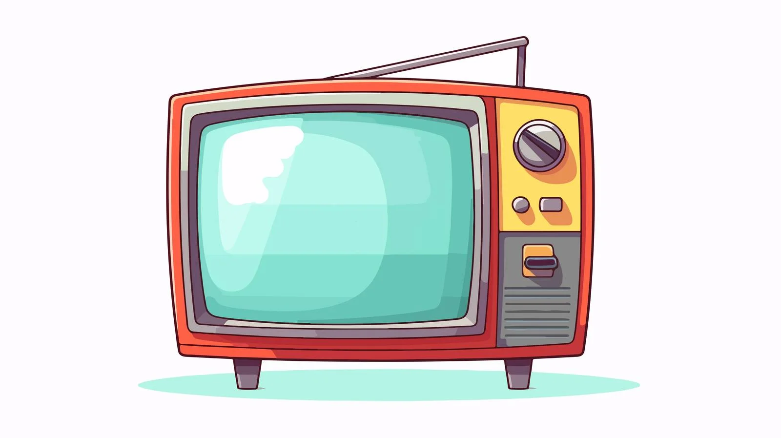 Whimsical TV Cartoon Illustration — free download from Dotvec