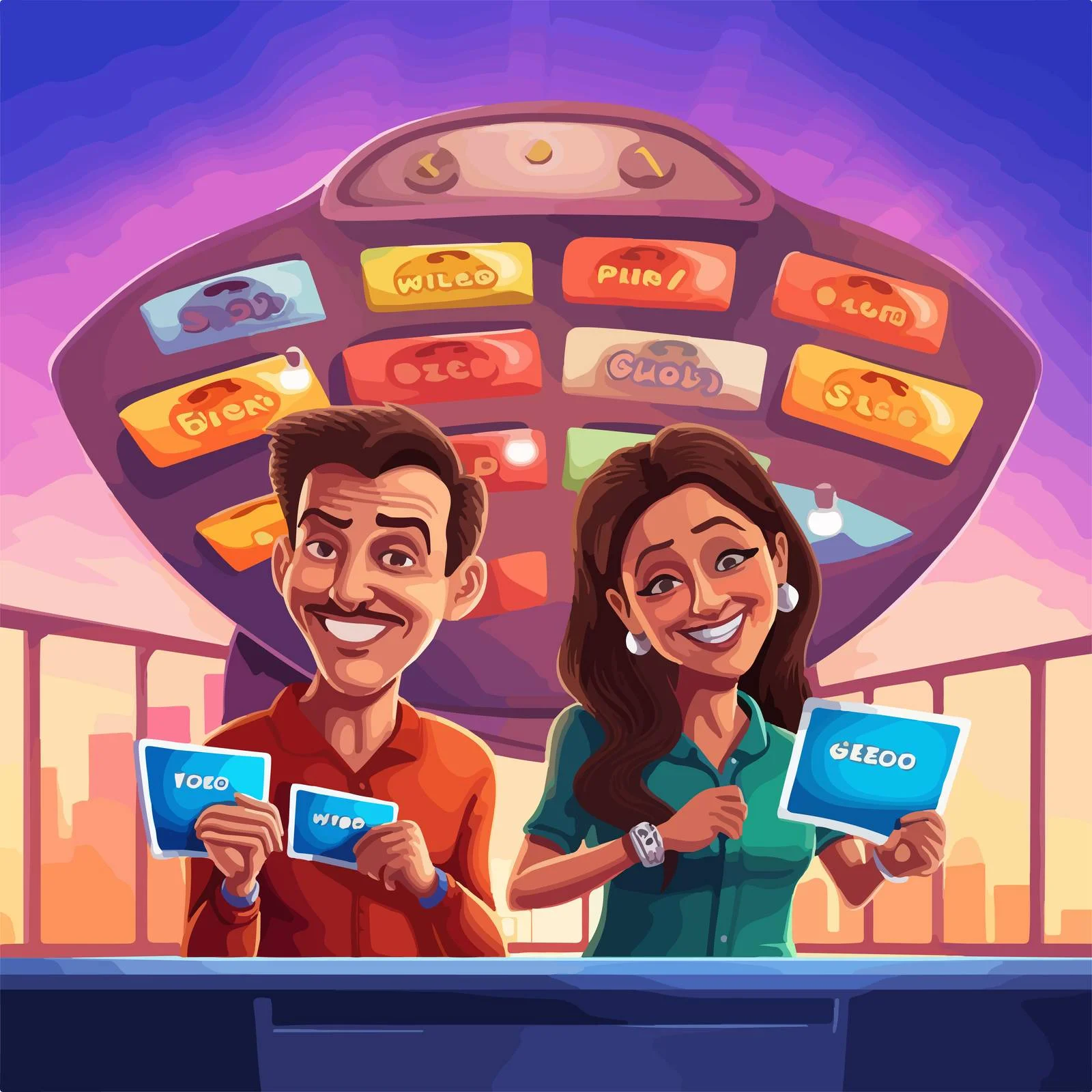 Interactive TV Game Show with Contestants — free download from Dotvec