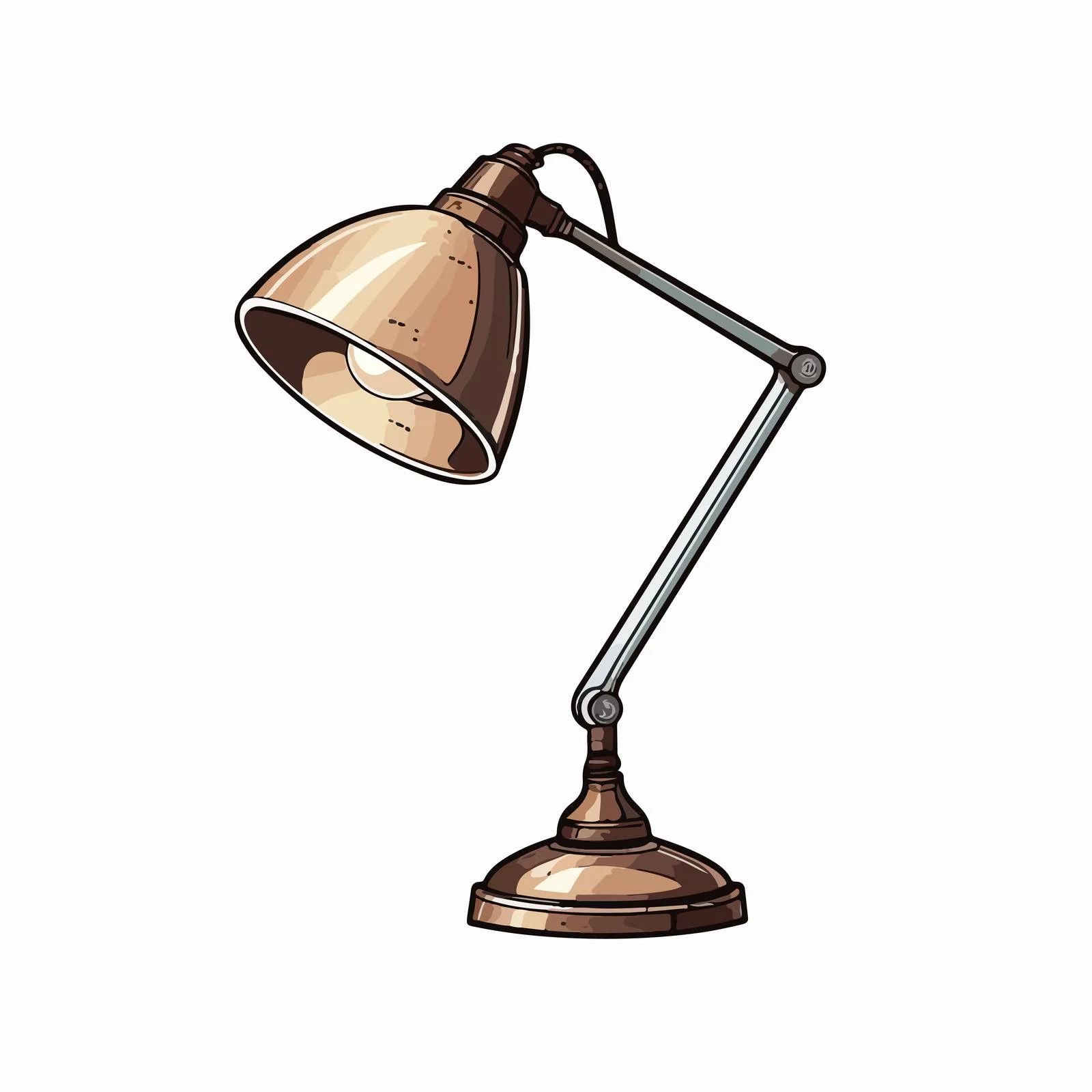 Elegant Hand-Drawn Table Lamp Illustration — free download from Dotvec
