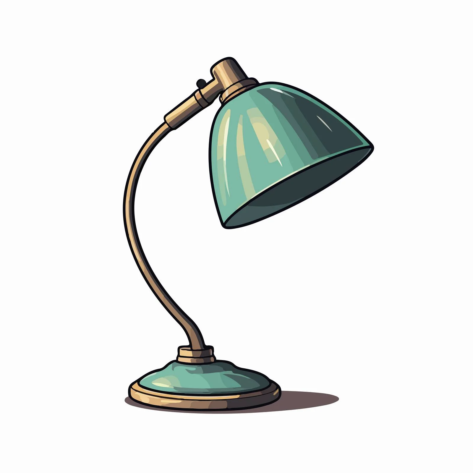 Elegant Hand-Drawn Table Lamp Illustration — free download from Dotvec