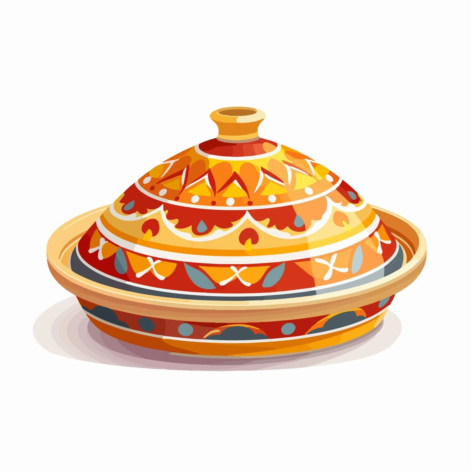 Authentic Moroccan Tagine Vessel Kitchenware — free download from Dotvec