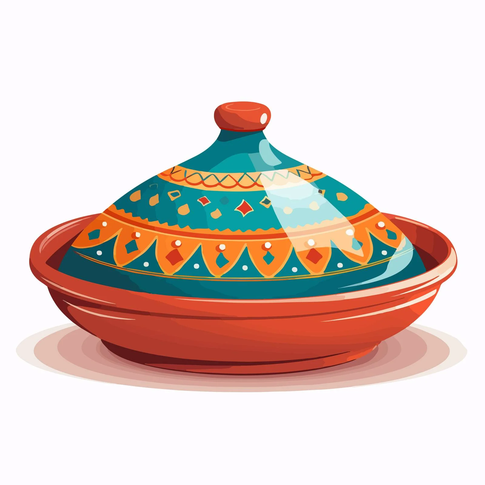Authentic Moroccan Tagine Cooking Pot — free download from Dotvec