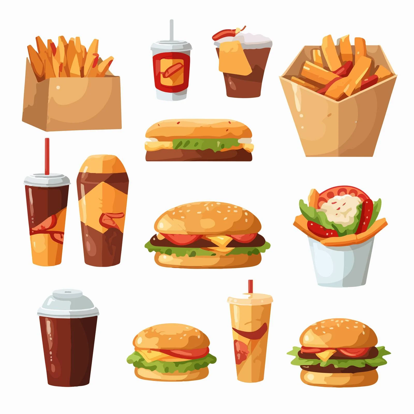 Delicious Takeaway Pizza and Sandwich Lunch — free download from Dotvec