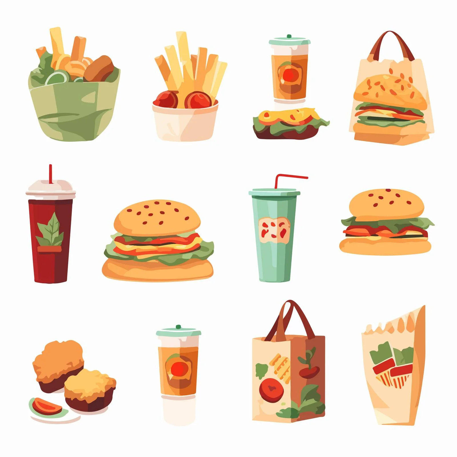 Delicious Take-Away Pizza and Sandwich Combo — free download from Dotvec