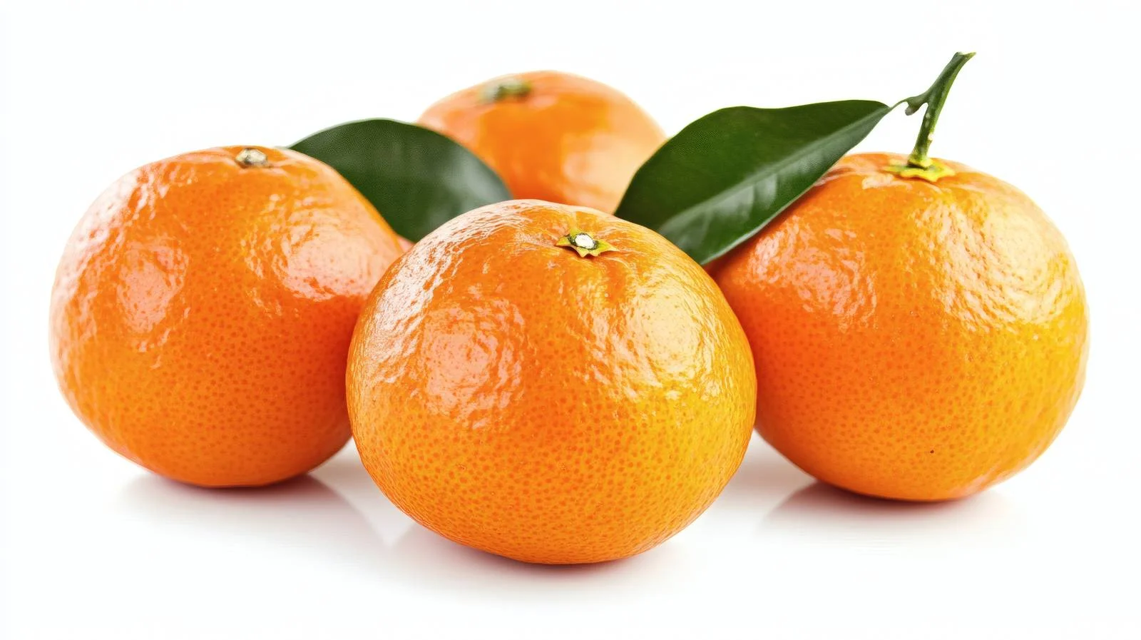 Fresh Tangerines on White Background — free download from Dotvec