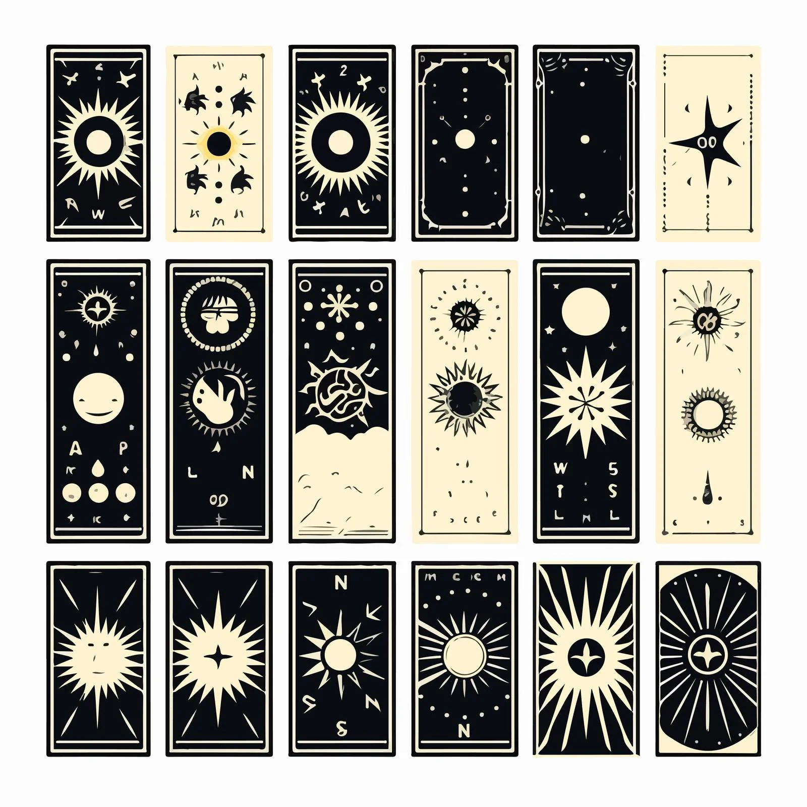 Elegant Tarot Card Back Designs Set — free download from Dotvec