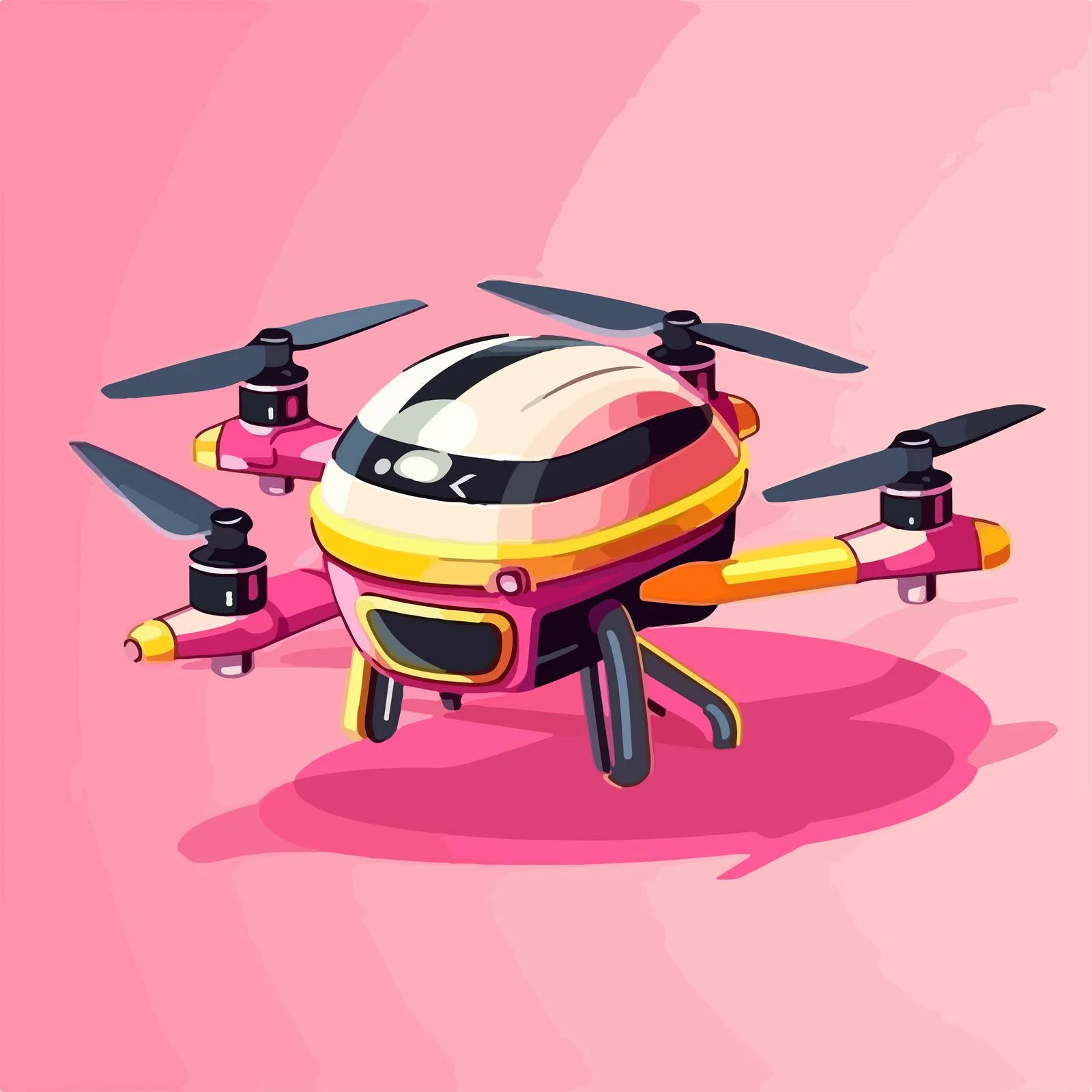 Innovative Passenger Drone Soaring Futuristically — free download from Dotvec