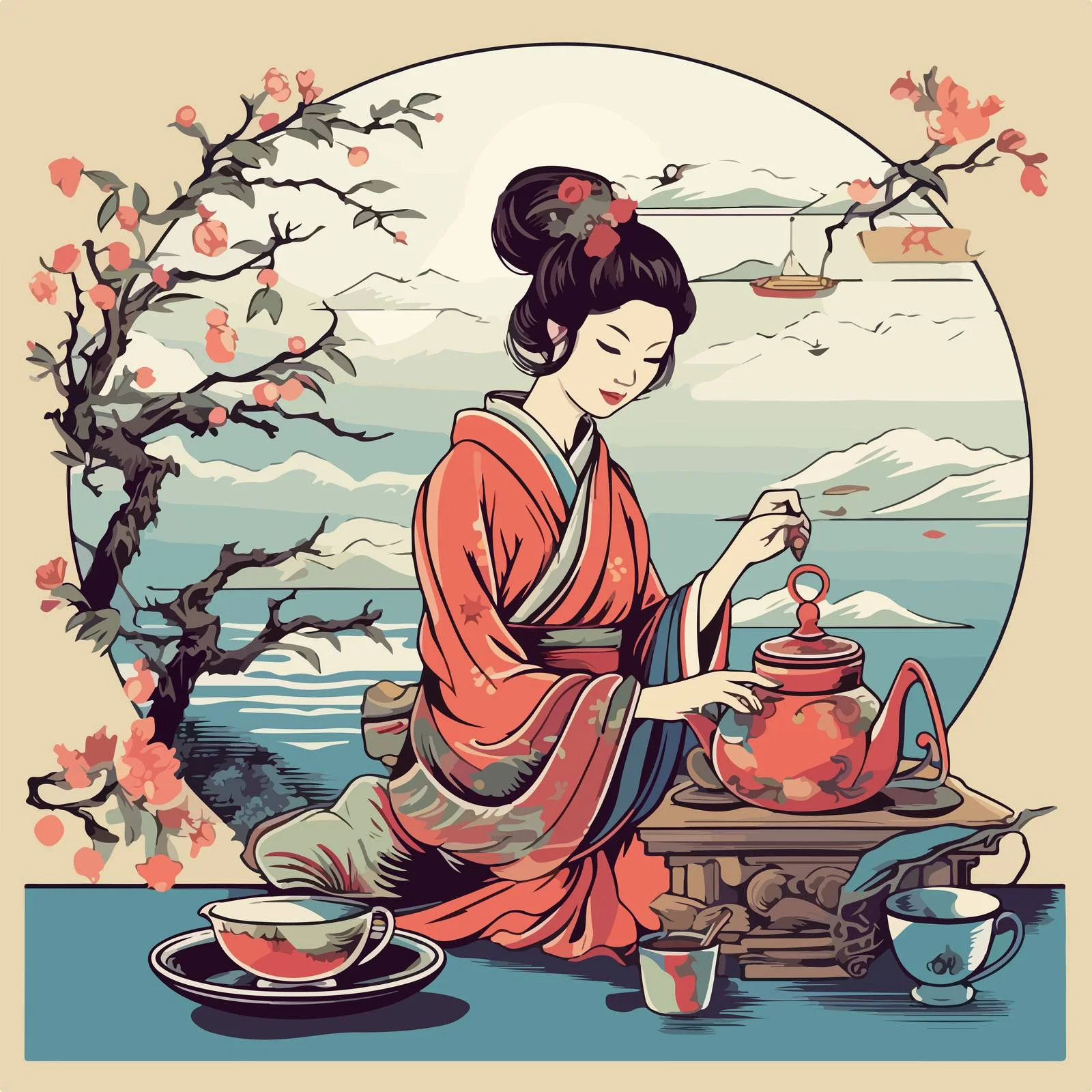 Elegant Tea Ceremony Featuring Classic Elements — free download from Dotvec